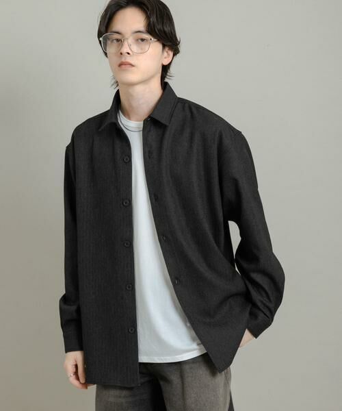 SENSE OF PLACE by URBAN RESEARCH / センスオブプレイス バイ アーバンリサーチ シャツ・ブラウス | 『UR TECH』ヘリンボーンレギュラーカラーシャツ | 詳細28