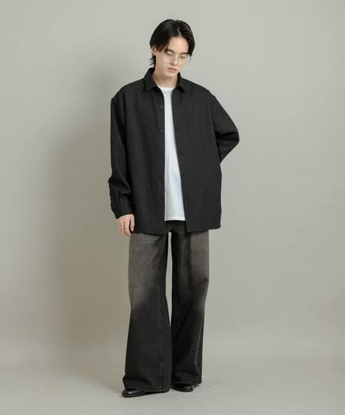 SENSE OF PLACE by URBAN RESEARCH / センスオブプレイス バイ アーバンリサーチ シャツ・ブラウス | 『UR TECH』ヘリンボーンレギュラーカラーシャツ | 詳細30