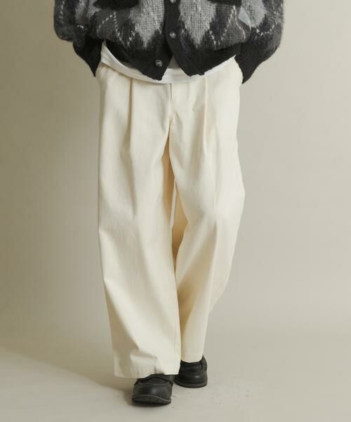 SENSE OF PLACE by URBAN RESEARCH/センスオブプレイス バイ アーバンリサーチ ボリュームタックワイドパンツ アイボリー L SENSE OF PLACE by URBAN RESEARCH/センスオブプレイス バイ アーバンリサーチ ボリュームタックワイドパンツ アイボリー L