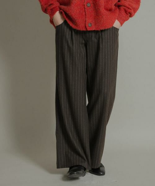 SENSE OF PLACE by URBAN RESEARCH / センスオブプレイス バイ アーバンリサーチ その他パンツ | ウールブレンドカーブポケットストレートパンツ | 詳細1