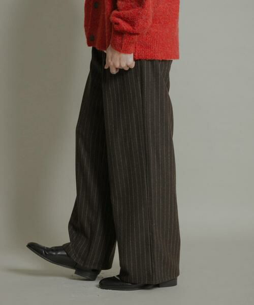 SENSE OF PLACE by URBAN RESEARCH / センスオブプレイス バイ アーバンリサーチ その他パンツ | ウールブレンドカーブポケットストレートパンツ | 詳細3