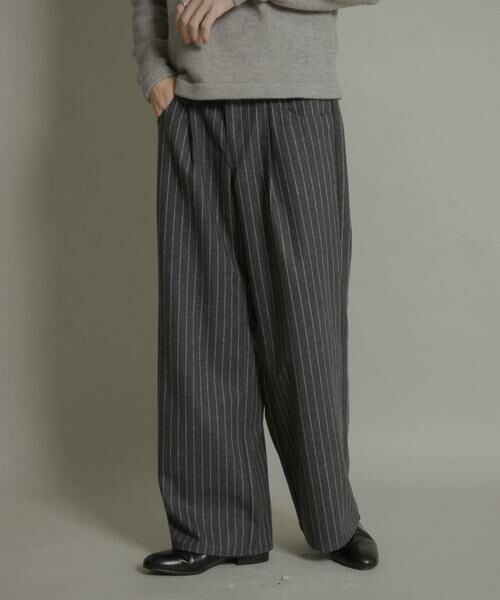 SENSE OF PLACE by URBAN RESEARCH / センスオブプレイス バイ アーバンリサーチ その他パンツ | ウールブレンドカーブポケットストレートパンツ | 詳細24