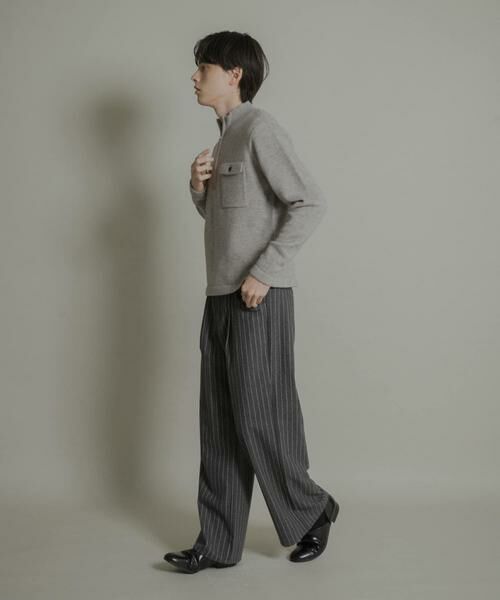 SENSE OF PLACE by URBAN RESEARCH / センスオブプレイス バイ アーバンリサーチ その他パンツ | ウールブレンドカーブポケットストレートパンツ | 詳細28