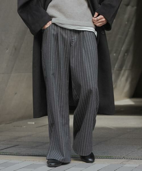 SENSE OF PLACE by URBAN RESEARCH / センスオブプレイス バイ アーバンリサーチ その他パンツ | ウールブレンドカーブポケットストレートパンツ | 詳細17