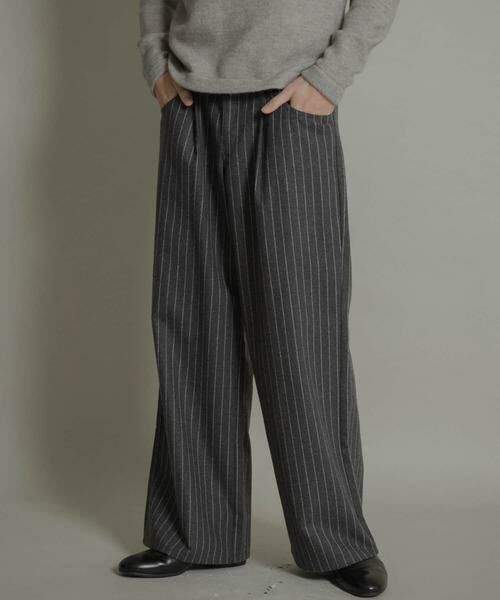 SENSE OF PLACE by URBAN RESEARCH / センスオブプレイス バイ アーバンリサーチ その他パンツ | ウールブレンドカーブポケットストレートパンツ | 詳細22