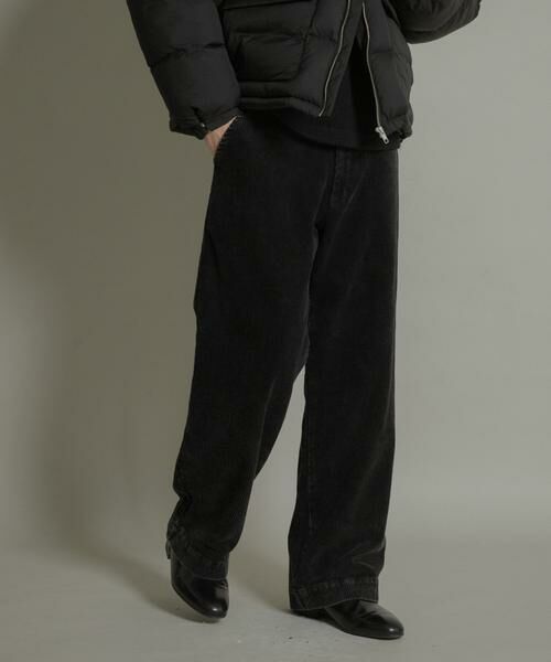 SENSE OF PLACE by URBAN RESEARCH/センスオブプレイス バイ アーバンリサーチ ケミカルコーデュロイストレートパンツ ブラック M SENSE OF PLACE by URBAN RESEARCH/センスオブプレイス バイ アーバンリサーチ ケミカルコーデュロイストレートパンツ ブラック M