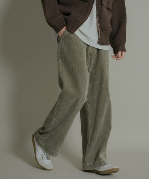 SENSE OF PLACE by URBAN RESEARCH / センスオブプレイス バイ アーバンリサーチ その他パンツ | ケミカルコーデュロイストレートパンツ | 詳細30