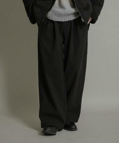 SENSE OF PLACE by URBAN RESEARCH / センスオブプレイス バイ アーバンリサーチ その他パンツ | ジャージメルトンタックワイドパンツ | 詳細2