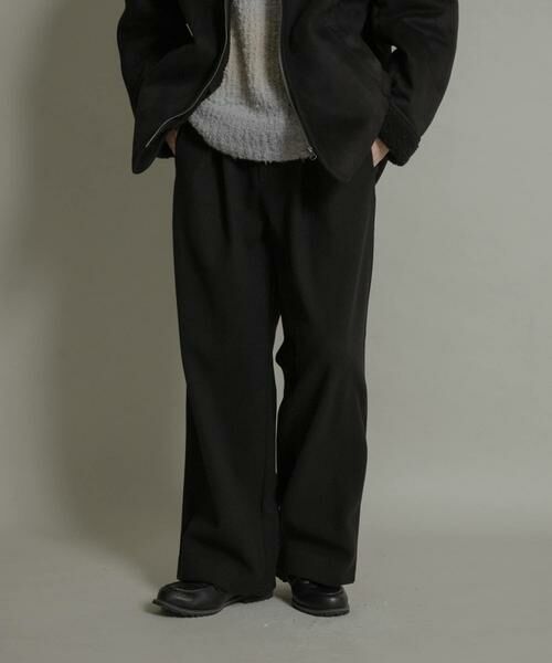 SENSE OF PLACE by URBAN RESEARCH / センスオブプレイス バイ アーバンリサーチ その他パンツ | ジャージメルトンタックワイドパンツ | 詳細4