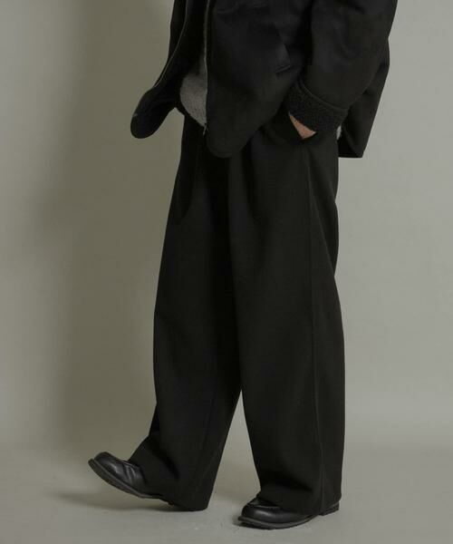 SENSE OF PLACE by URBAN RESEARCH / センスオブプレイス バイ アーバンリサーチ その他パンツ | ジャージメルトンタックワイドパンツ | 詳細5