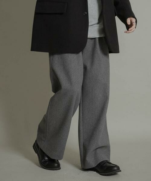 SENSE OF PLACE by URBAN RESEARCH / センスオブプレイス バイ アーバンリサーチ その他パンツ | ジャージメルトンタックワイドパンツ | 詳細21