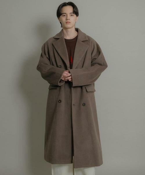 SENSE OF PLACE by URBAN RESEARCH / センスオブプレイス バイ アーバンリサーチ その他アウター | ウールブレンドダブルロングコート | 詳細3