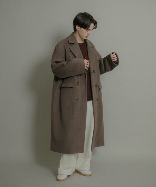 SENSE OF PLACE by URBAN RESEARCH / センスオブプレイス バイ アーバンリサーチ その他アウター | ウールブレンドダブルロングコート | 詳細6