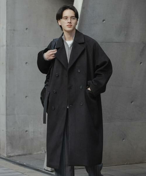 SENSE OF PLACE by URBAN RESEARCH / センスオブプレイス バイ アーバンリサーチ その他アウター | ウールブレンドダブルロングコート | 詳細15