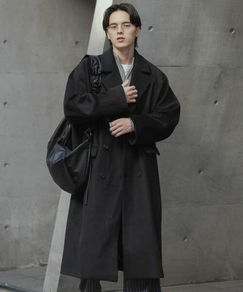 SENSE OF PLACE by URBAN RESEARCH / センスオブプレイス バイ アーバンリサーチ その他アウター | ウールブレンドダブルロングコート | 詳細16