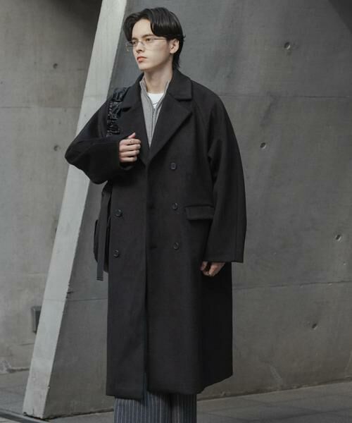 SENSE OF PLACE by URBAN RESEARCH / センスオブプレイス バイ アーバンリサーチ その他アウター | ウールブレンドダブルロングコート | 詳細17