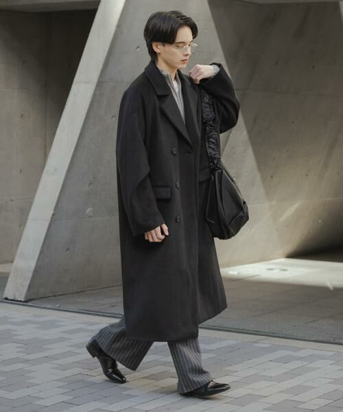 SENSE OF PLACE by URBAN RESEARCH / センスオブプレイス バイ アーバンリサーチ その他アウター | ウールブレンドダブルロングコート | 詳細18
