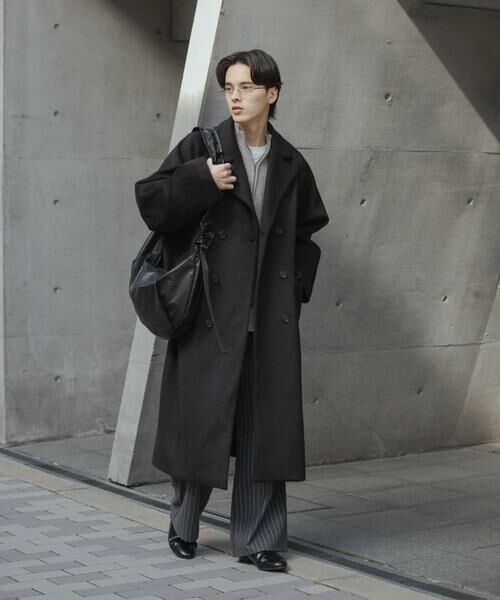 SENSE OF PLACE by URBAN RESEARCH / センスオブプレイス バイ アーバンリサーチ その他アウター | ウールブレンドダブルロングコート | 詳細19