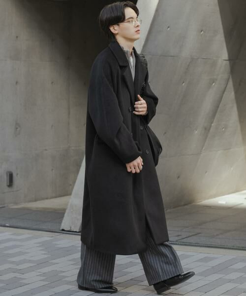 SENSE OF PLACE by URBAN RESEARCH / センスオブプレイス バイ アーバンリサーチ その他アウター | ウールブレンドダブルロングコート | 詳細20