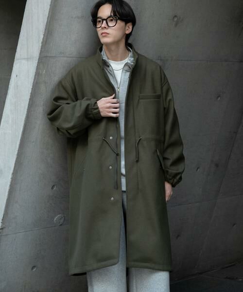 SENSE OF PLACE by URBAN RESEARCH / センスオブプレイス バイ アーバンリサーチ ミリタリージャケット・コート | 『UR TECH』 カットメルトンモッズコート | 詳細1