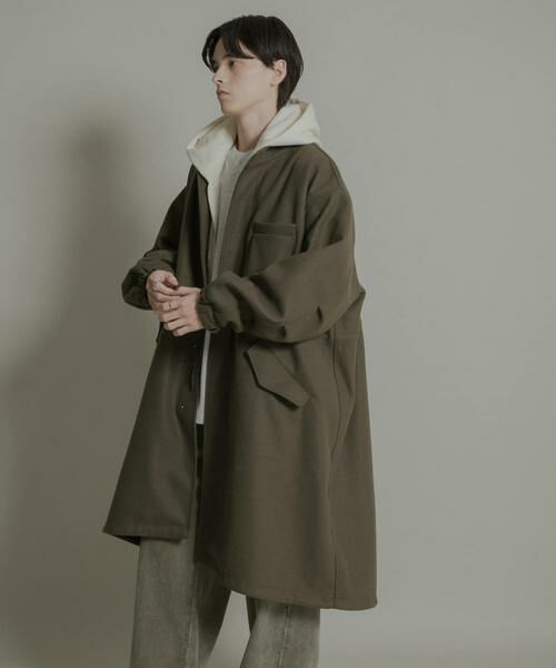 SENSE OF PLACE by URBAN RESEARCH / センスオブプレイス バイ アーバンリサーチ ミリタリージャケット・コート | 『UR TECH』 カットメルトンモッズコート | 詳細10