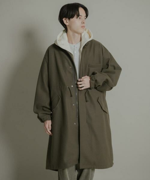 SENSE OF PLACE by URBAN RESEARCH / センスオブプレイス バイ アーバンリサーチ ミリタリージャケット・コート | 『UR TECH』 カットメルトンモッズコート | 詳細11