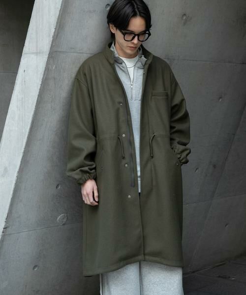 SENSE OF PLACE by URBAN RESEARCH / センスオブプレイス バイ アーバンリサーチ ミリタリージャケット・コート | 『UR TECH』 カットメルトンモッズコート | 詳細2