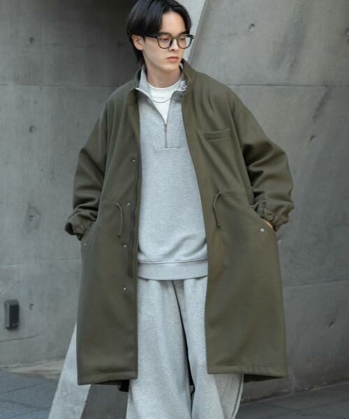 SENSE OF PLACE by URBAN RESEARCH / センスオブプレイス バイ アーバンリサーチ ミリタリージャケット・コート | 『UR TECH』 カットメルトンモッズコート | 詳細3