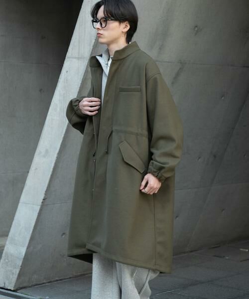 SENSE OF PLACE by URBAN RESEARCH / センスオブプレイス バイ アーバンリサーチ ミリタリージャケット・コート | 『UR TECH』 カットメルトンモッズコート | 詳細4
