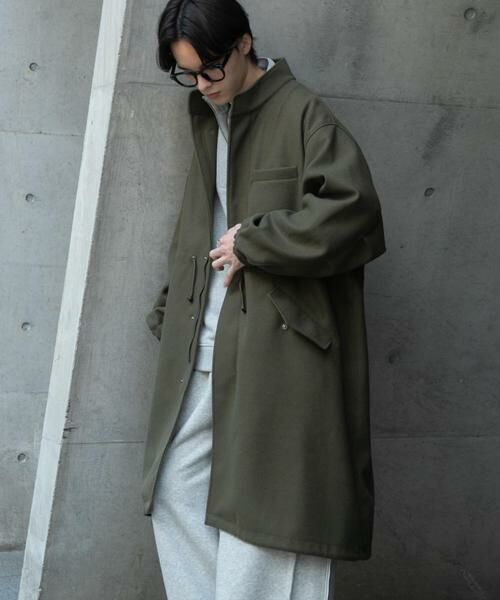 SENSE OF PLACE by URBAN RESEARCH / センスオブプレイス バイ アーバンリサーチ ミリタリージャケット・コート | 『UR TECH』 カットメルトンモッズコート | 詳細5