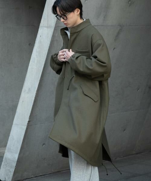 SENSE OF PLACE by URBAN RESEARCH / センスオブプレイス バイ アーバンリサーチ ミリタリージャケット・コート | 『UR TECH』 カットメルトンモッズコート | 詳細6