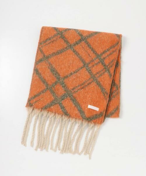 SENSE OF PLACE by URBAN RESEARCH / センスオブプレイス バイ アーバンリサーチ マフラー・ショール・スヌード・ストール | ラインチェックボリュームマフラー | 詳細6