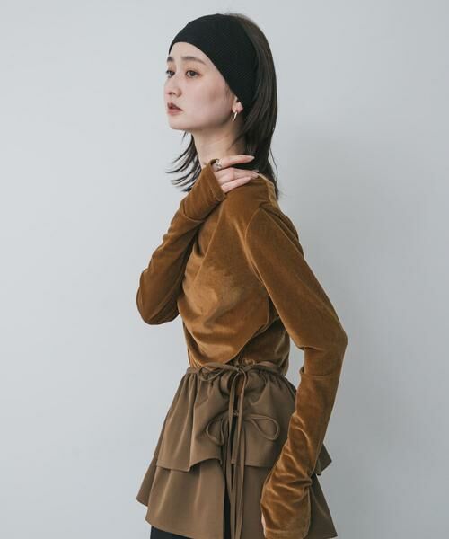 SENSE OF PLACE by URBAN RESEARCH / センスオブプレイス バイ アーバンリサーチ その他トップス | ベロアドレープトップ | 詳細2