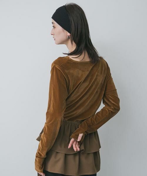 SENSE OF PLACE by URBAN RESEARCH / センスオブプレイス バイ アーバンリサーチ その他トップス | ベロアドレープトップ | 詳細3