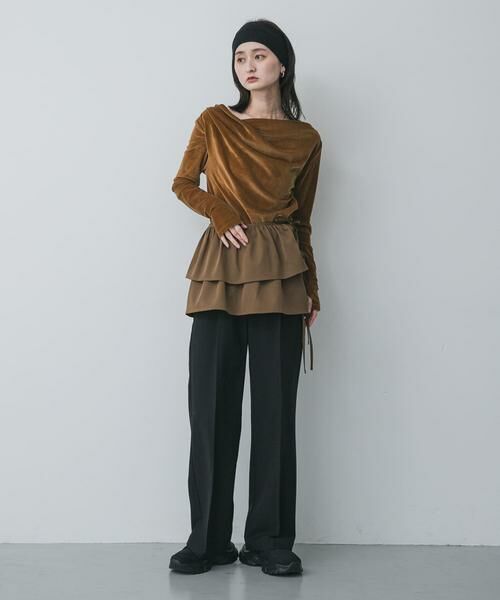 SENSE OF PLACE by URBAN RESEARCH / センスオブプレイス バイ アーバンリサーチ その他トップス | ベロアドレープトップ | 詳細4