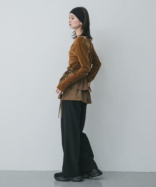 SENSE OF PLACE by URBAN RESEARCH / センスオブプレイス バイ アーバンリサーチ その他トップス | ベロアドレープトップ | 詳細5