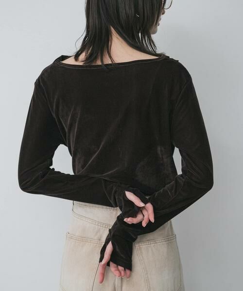 SENSE OF PLACE by URBAN RESEARCH / センスオブプレイス バイ アーバンリサーチ その他トップス | ベロアドレープトップ | 詳細8