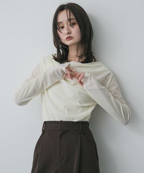 SENSE OF PLACE by URBAN RESEARCH / センスオブプレイス バイ アーバンリサーチ その他トップス | ベロアドレープトップ | 詳細20