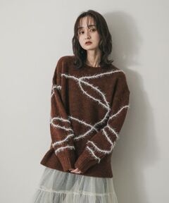 SENSE OF PLACE by URBAN RESEARCH / センスオブプレイス バイ アーバンリサーチ ニット・セーター | シャギーラインルーズニット