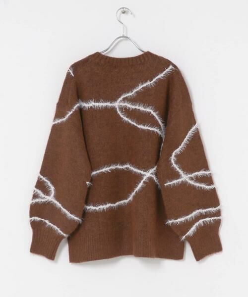 SENSE OF PLACE by URBAN RESEARCH / センスオブプレイス バイ アーバンリサーチ ニット・セーター | シャギーラインルーズニット | 詳細10