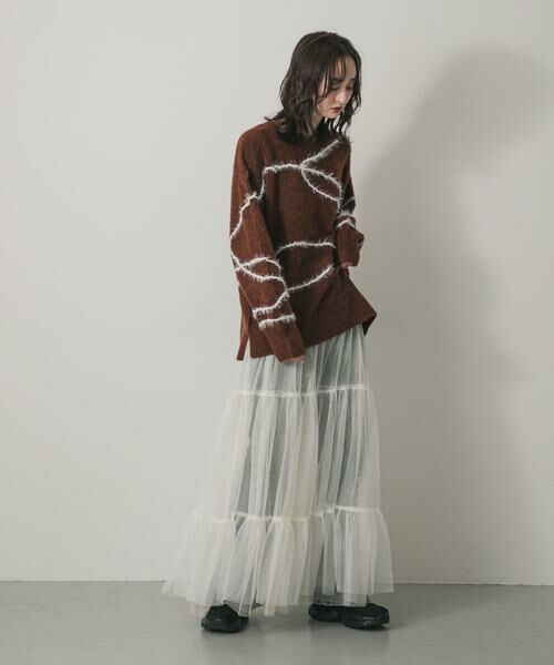 SENSE OF PLACE by URBAN RESEARCH / センスオブプレイス バイ アーバンリサーチ ニット・セーター | シャギーラインルーズニット | 詳細4