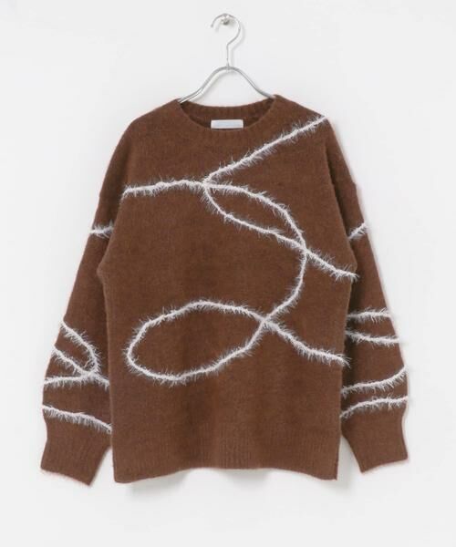 SENSE OF PLACE by URBAN RESEARCH / センスオブプレイス バイ アーバンリサーチ ニット・セーター | シャギーラインルーズニット | 詳細7