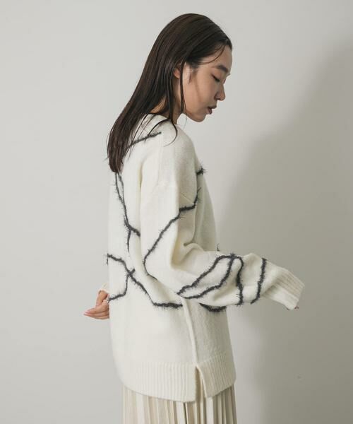 SENSE OF PLACE by URBAN RESEARCH / センスオブプレイス バイ アーバンリサーチ ニット・セーター | シャギーラインルーズニット | 詳細15