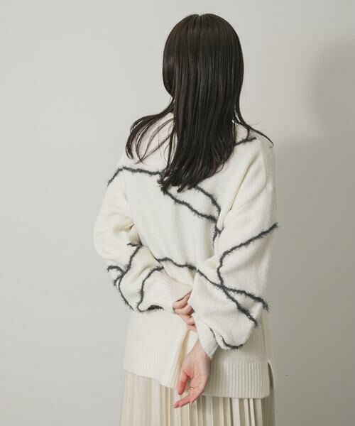 SENSE OF PLACE by URBAN RESEARCH / センスオブプレイス バイ アーバンリサーチ ニット・セーター | シャギーラインルーズニット | 詳細16