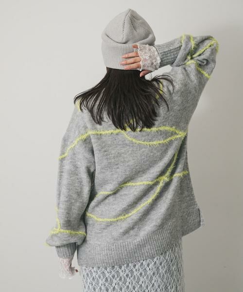 SENSE OF PLACE by URBAN RESEARCH / センスオブプレイス バイ アーバンリサーチ ニット・セーター | シャギーラインルーズニット | 詳細22