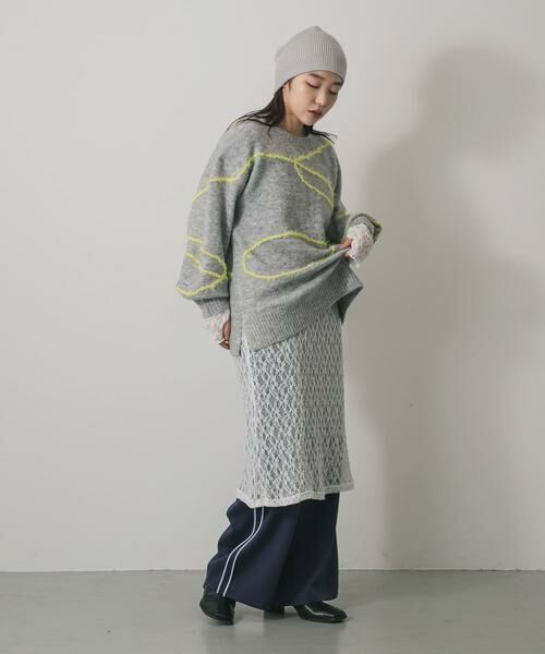 SENSE OF PLACE by URBAN RESEARCH / センスオブプレイス バイ アーバンリサーチ ニット・セーター | シャギーラインルーズニット | 詳細23