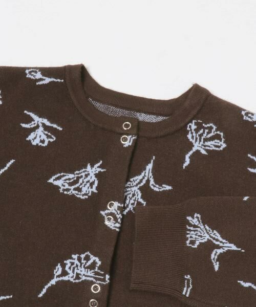 SENSE OF PLACE by URBAN RESEARCH / センスオブプレイス バイ アーバンリサーチ カーディガン・ボレロ | 『洗濯可』ジャガードフラワーコンパクトニットカーディガン | 詳細6