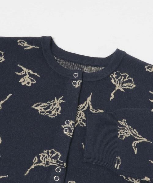 SENSE OF PLACE by URBAN RESEARCH / センスオブプレイス バイ アーバンリサーチ カーディガン・ボレロ | 『洗濯可』ジャガードフラワーコンパクトニットカーディガン | 詳細13
