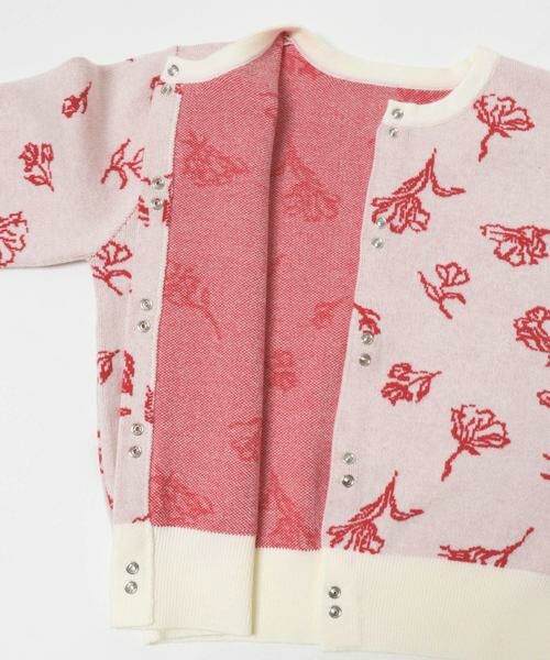SENSE OF PLACE by URBAN RESEARCH / センスオブプレイス バイ アーバンリサーチ カーディガン・ボレロ | 『洗濯可』ジャガードフラワーコンパクトニットカーディガン | 詳細25