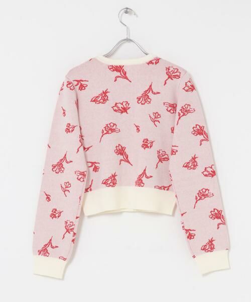 SENSE OF PLACE by URBAN RESEARCH / センスオブプレイス バイ アーバンリサーチ カーディガン・ボレロ | 『洗濯可』ジャガードフラワーコンパクトニットカーディガン | 詳細27